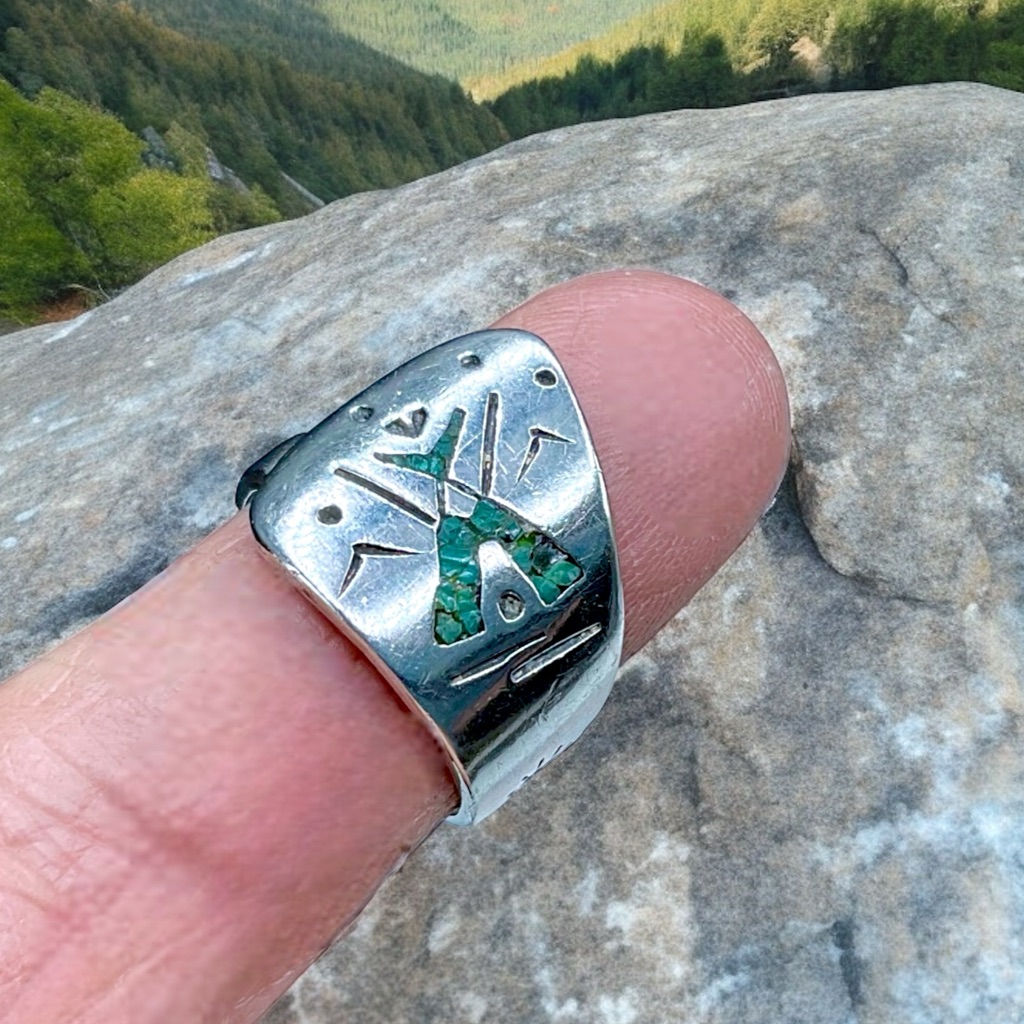 Vintage Native American Sterling & Turquoise Ring